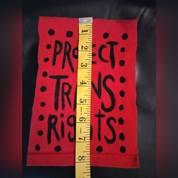 Red Protect Trans Rights Patch - Picture 3 of 4